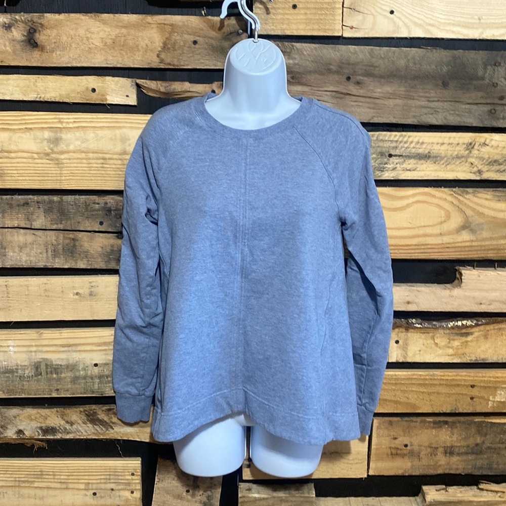Athleta Farallon Heathered Blue Swing Pullover Top Size XS Style 657885